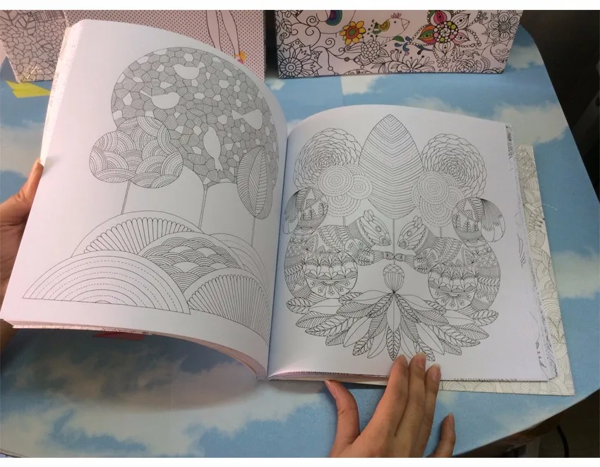 96 страница английское издание животное Королевство книга-раскраска для детей и взрослых снятие стресса Рисование секретный сад раскраска