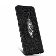 Для Samsung Galaxy S8/S8 Plus Роскошная натуральная кожа ската жемчуг круглый носок; обувь из натуральной кожи задняя крышка чехол для телефона