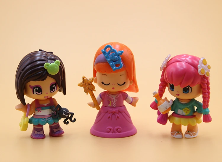 1-35 шт./лот, милые игрушки Boneca Pinypon, ароматизированные куклы, съемные детские фигурки, модные игрушки для девочек