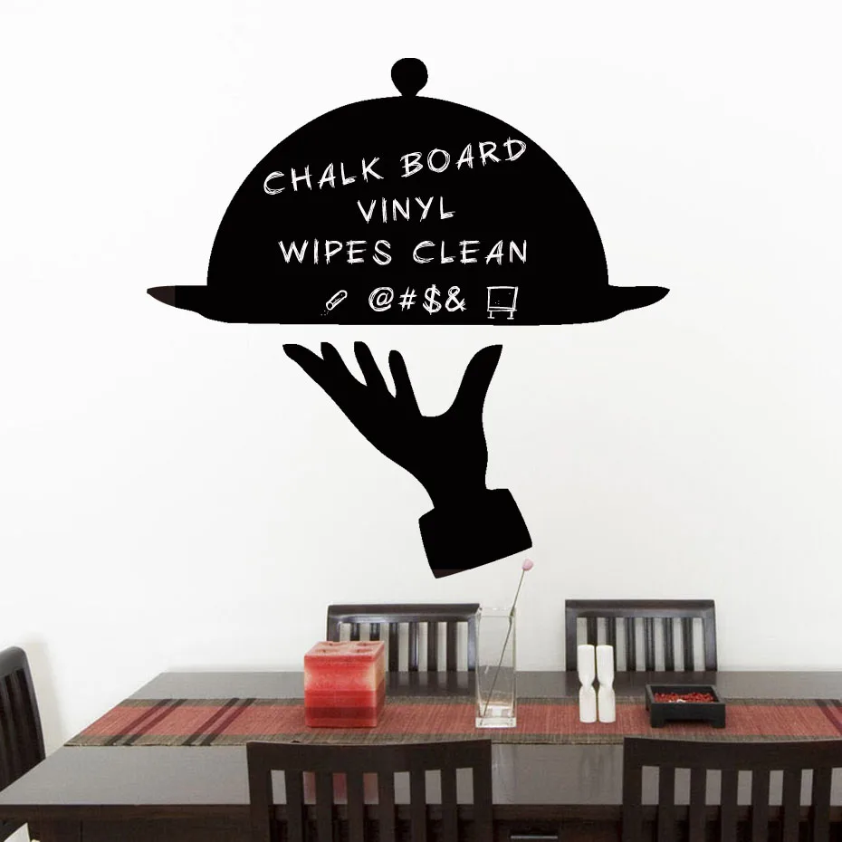 Menu Tray Cover Chalkboard Wall Art Decals For Kitchen Restaurant Dining Room Removable Wallpaper Vinyl Wall Sticker Home Decor (4)