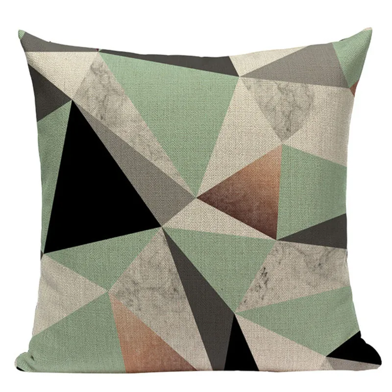 Geometric Tropical Pillow cushion Teal Blue Pillows Decorate Modern Turquoise Green decorative pillow vintage cushion covers