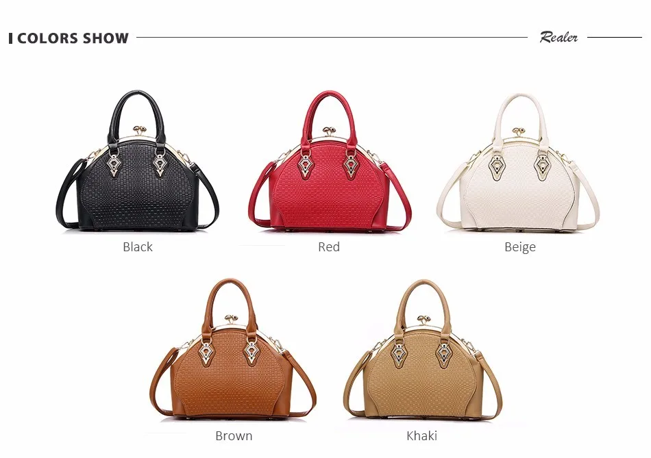Realer, брендовые дизайнерские сумки, женская модная черная сумка-тоут, высокое качество, искусственная кожа, сумки на плечо, женская сумка на молнии