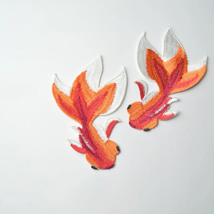 Fish Animal Embroidered Embroidery Clothing Stickers Sew On Patches Applique
