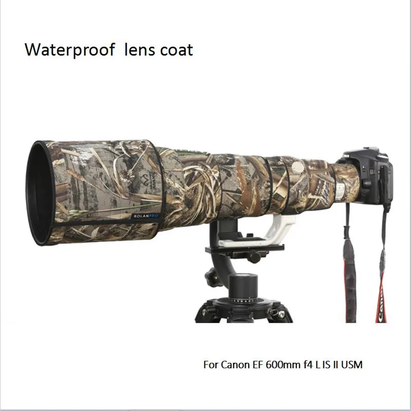 

2018 new lens coat waterproof camouflage for Canon EF 600mm F/4 L IS II USM