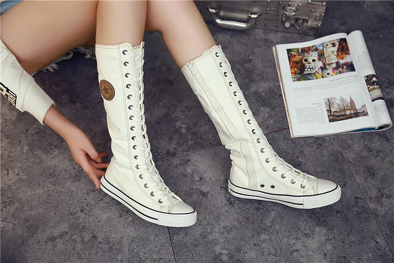 casual canvas boots