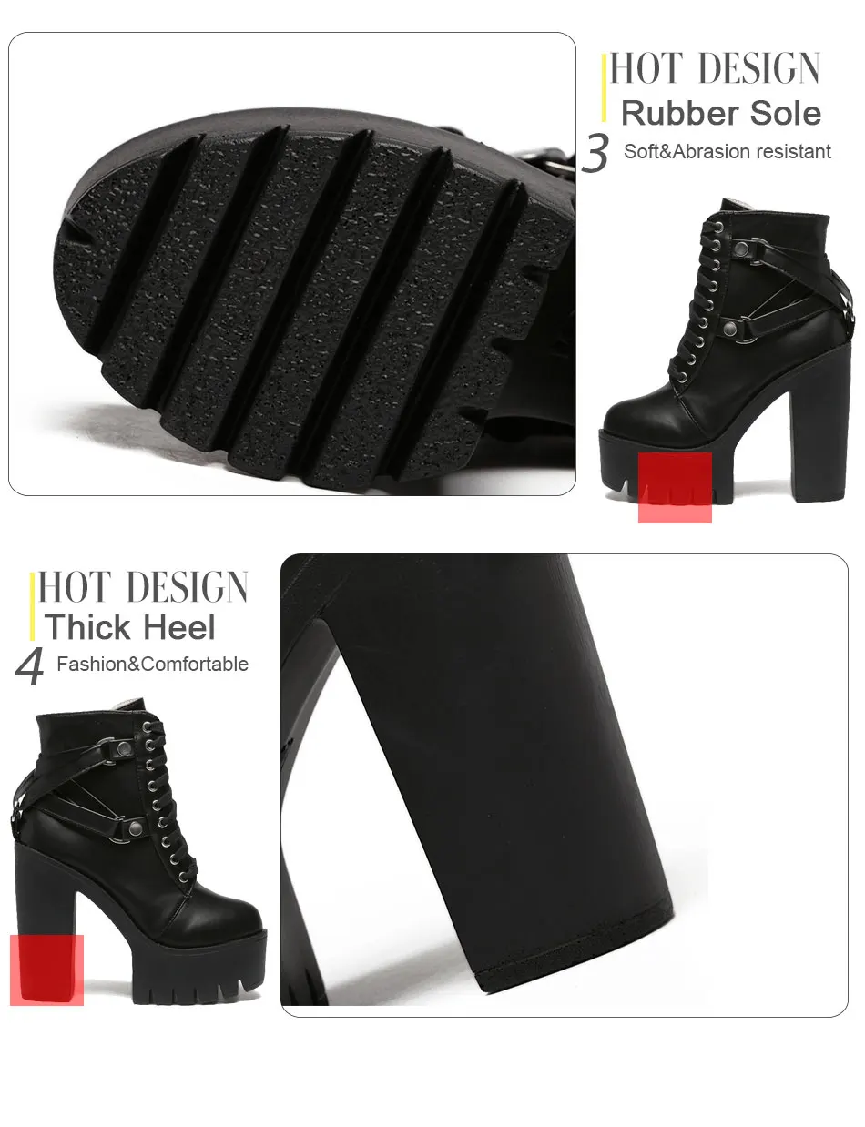 high heel ankle boots