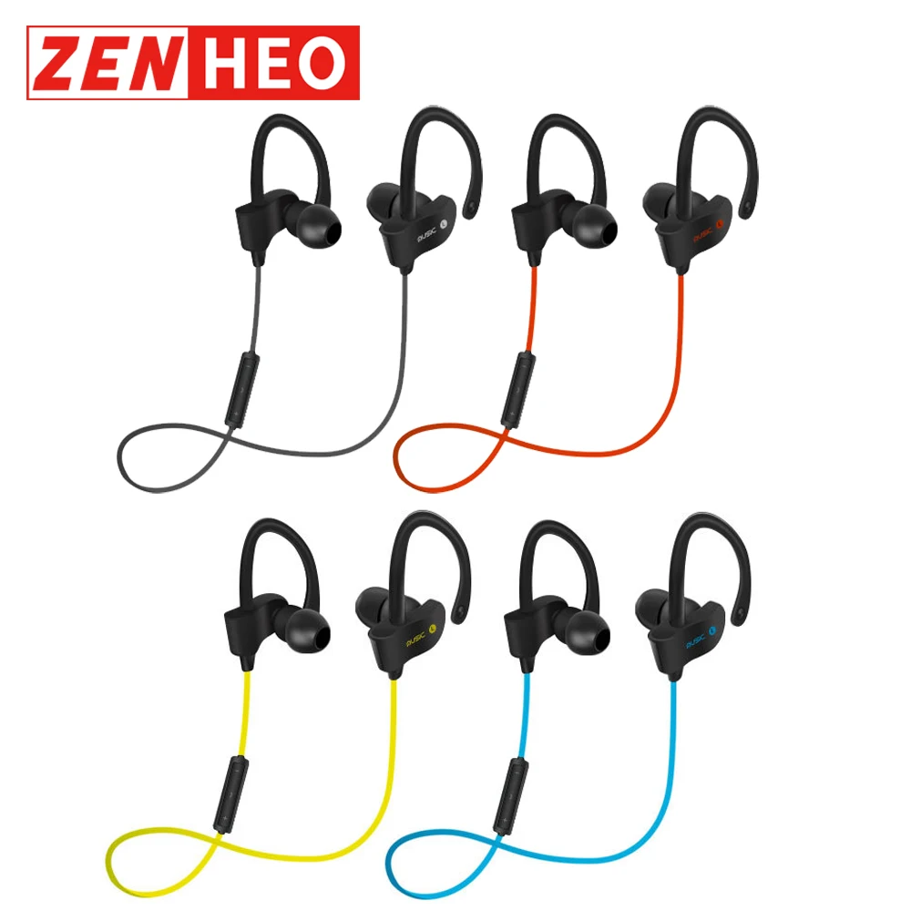 

ZENHEO H5 TWS Wireless Earphones BT V4.1 Waterproof 80mAH Battery Soft Earbuds Remote Control In-Ear Headset For Sports