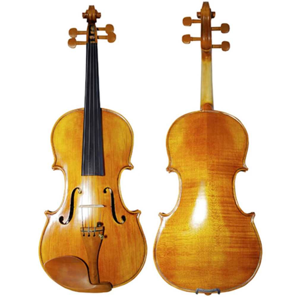 Hand-craft Oil Varnish Violin Natural Stripes Maple 4/4 3/4 Violino Stringed Musical Instrument with Accessories TONGLING Brand