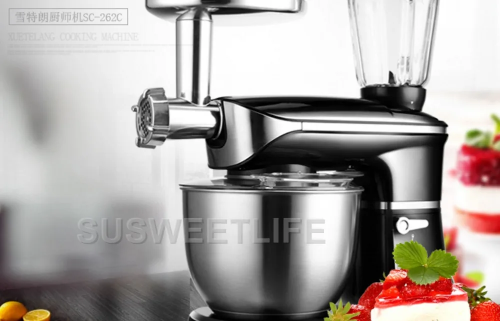 1300W 6.5L stand mixer food mixer household automatic multifunctional meat grinder,juicer kneading machine egg beating machine