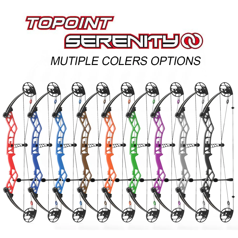

TOPOINT SERENITY Target Compound bow shooting bow left and right handed can be selected,it is bare bow without accessories