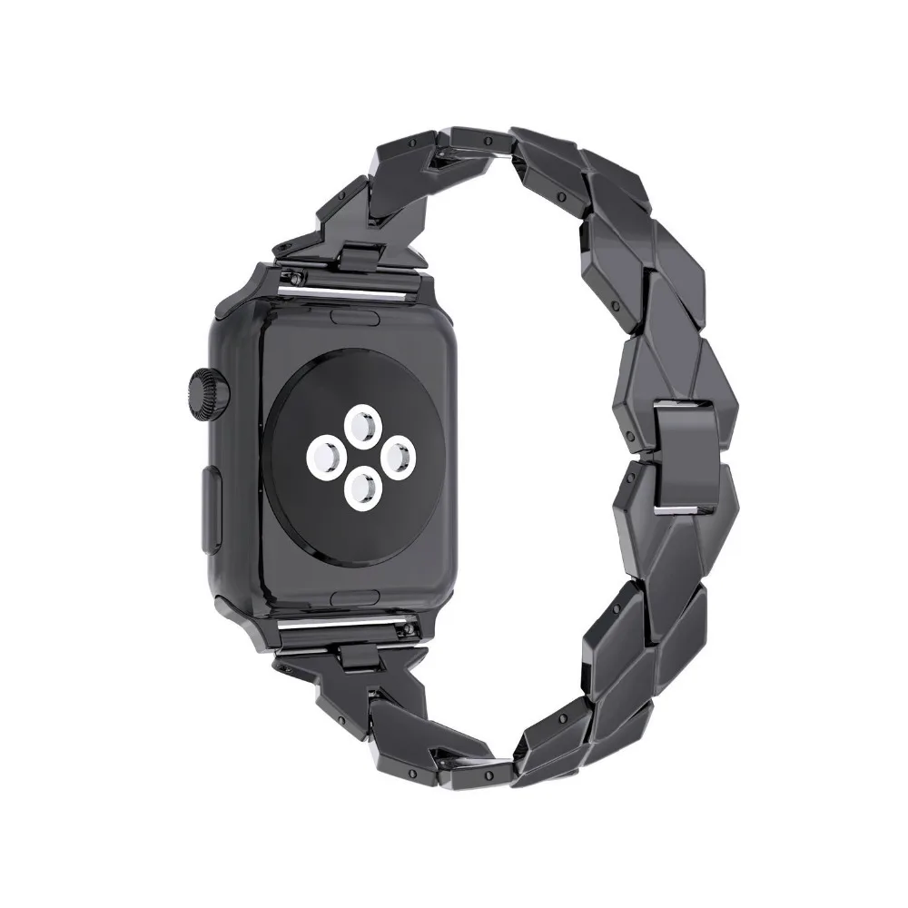 Браслет из нержавеющей стали ремешок для apple watch, ремешок 42 мм, 38 мм, сопутствующий браслет, ремешок для наручных часов iwatch 3/2/1 с металлической пряжкой на ремешке