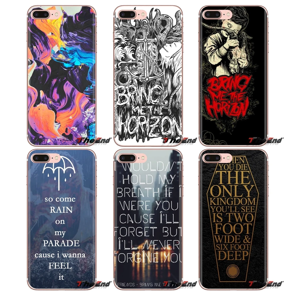 Мягкий прозрачный чехол для Xiaomi Redmi 4A S2 Note 3 3S 4 4X 5 Plus 6 7 6A Pro Pocophone F1 bring me the horizon sempiternal