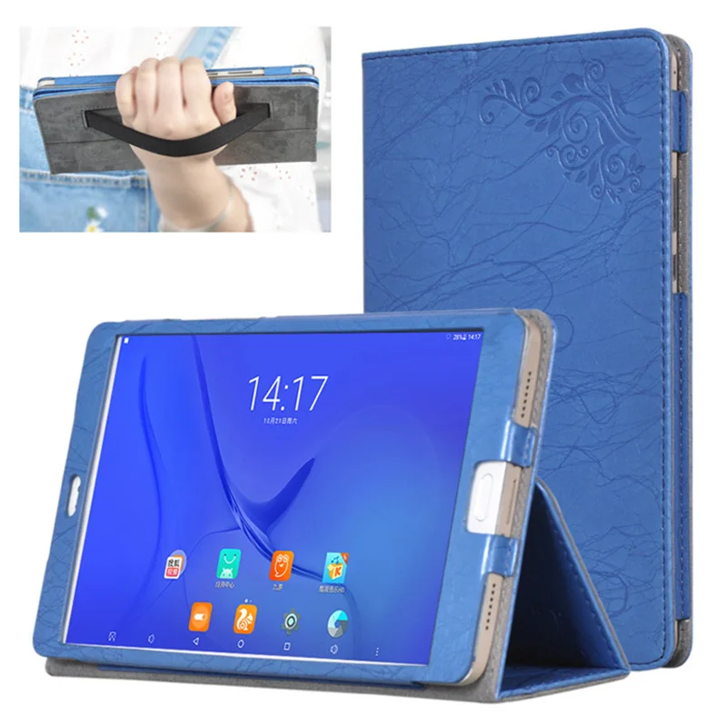 

Magnetic Cover for Chuwi Hi9 Print Grain PU Leather Drop Resistance with Hand Holder Funda for 8.4'' Chuwi Hi 9 Tablet Case+Gift