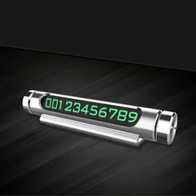 Para estacionamiento temporal de coche tarjeta luminosa oculto para Mitsubishi Asx Lancer 10 Outlander Pajero Sport L200 Colt Galant Carisma Grandis
