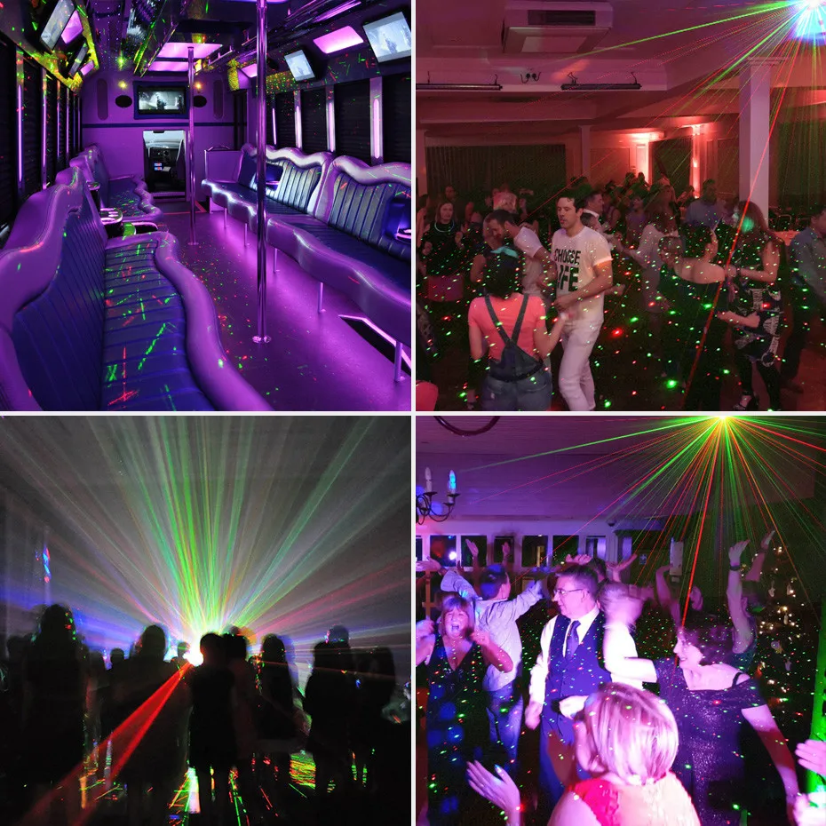 ALIEN лазер для вечеринок с usb-питанием Звук Активированный RG звезда танцевальный свет осветительное оборудование ди-джеев для дома День рождения бар клуб вечеринок