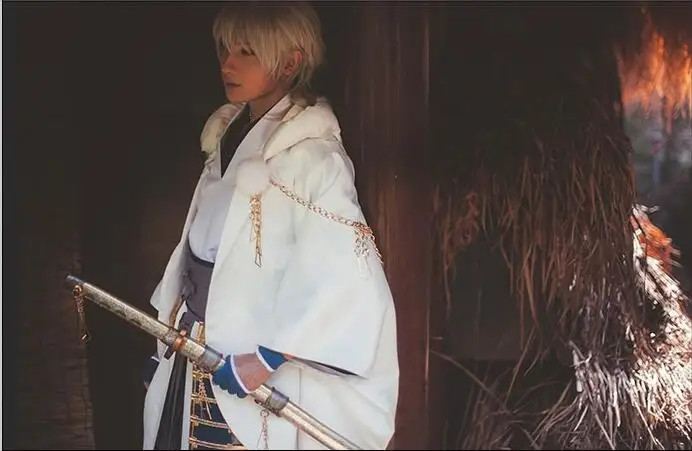 Костюмы для косплея «Touken Ranbu Online», «Sword Dance», «Tsurumarukuninaga», белые костюмы для игр, мультипликационный косплей, мужской костюм
