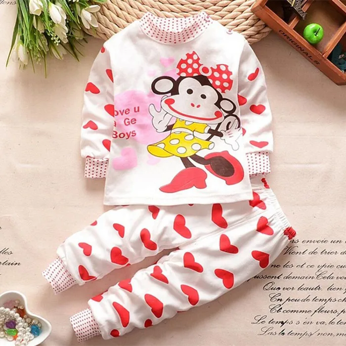 Baby Boy Girl Clothes Kids Clothes Sets T-shirt+pants Suit Clothing Set Cloud Printed Clothes Newborn Sport Suits