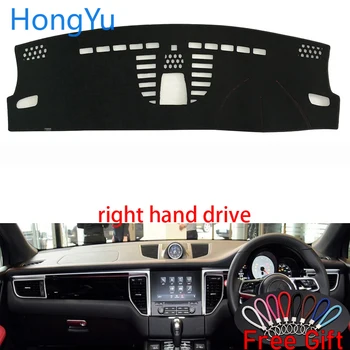 

Car Dashboard Cover Dash Mat Board Pad Carpet Dashmat Interior Mats for Porsche macan 2014-2018 Right Hand Drive Accessories