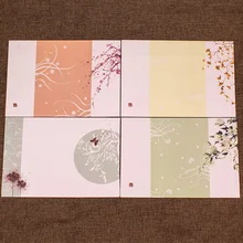 4 шт. BZNVN маленькие свежие цветы в китайском стиле красивый персиковый конверт Equinox цветок Мандала гинкго цвет канцелярские товары оптом