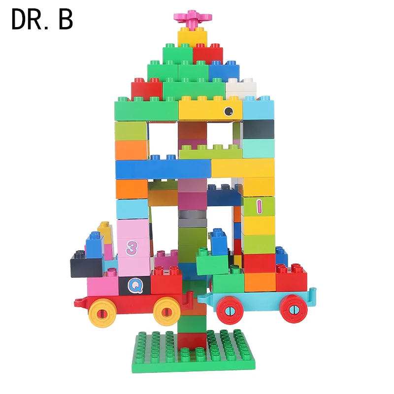 

Large particle Building Blocks City DIY Creative Bricks Bulk Model Figures Educational Kids Toys Compatible All Brands