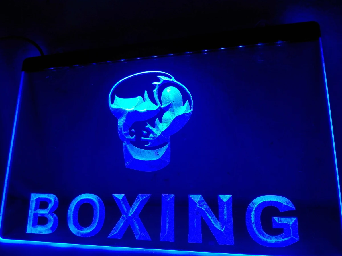 neon boxing gloves