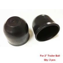 ABS 2″ 50mm Trailer Ball Protection Cap 2pcs/lot HitchBall Cover Tow-Ball Cap Trailer Protection Ball Cover