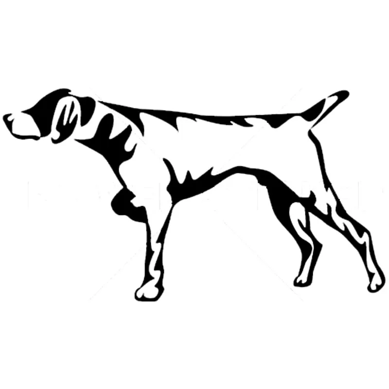 14.2*7.9CM Hunting Dog Car Stickers Personality Vinyl Decal Car Styling