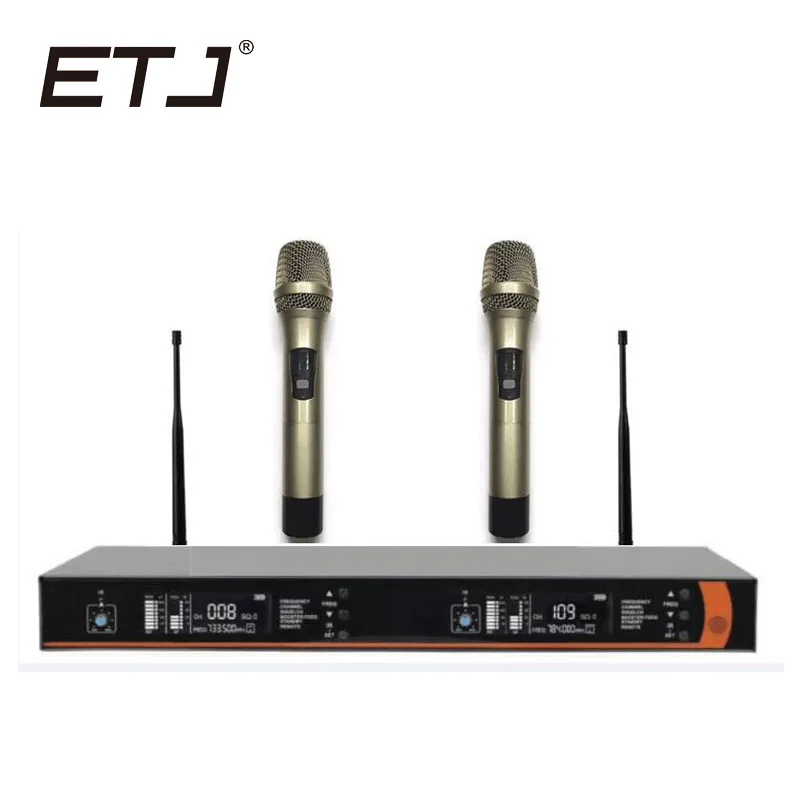 

ETJ Brand Professional UHF Wireless Mic Stage Performance Wireless Microphone System LX-8005
