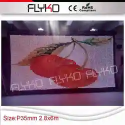 FLYKO P35 2,8*6 м модный фонарик светодио дный видеоэкран этапе с кейс