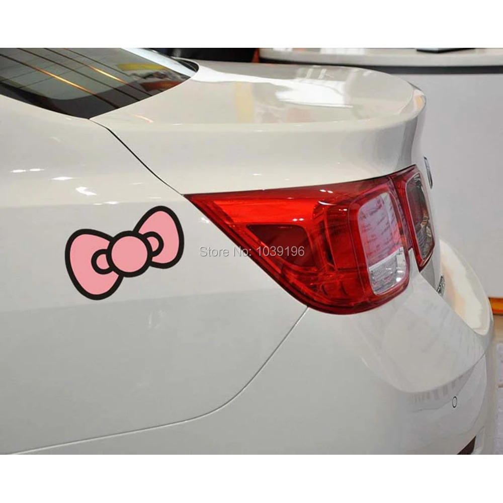 

Creative Decorations Car Styling Beautiful Butterfly Knot Hello Kitty Bowknot Car Whole Body Stickers Decal Pattern Vinyl