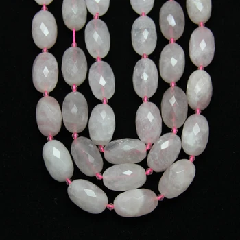 

Polished Natural Pink Quartz Loose Beads for Bracelet,Faceted Nuggets Raw Crystals Stones Spacers Charms Necklace Findings
