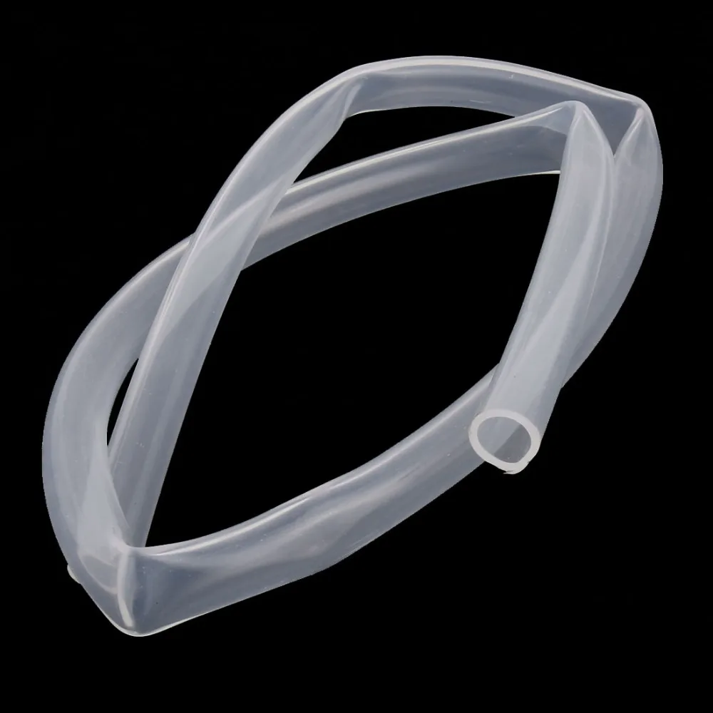 UXCELL 1M Length Transparent Clear Flexible Hose Silicone Rubber Tubing