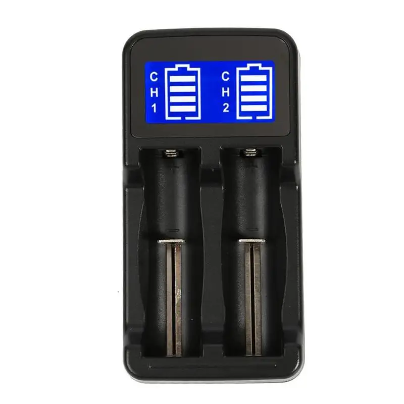 Литиевая батарея аксессуары 2 слота Смарт зарядное устройство для 18650 зарядное устройство перезаряжаемый двойной USB lcd док-станция для 18650 электронная сигарета