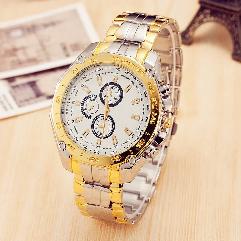 

Men Watches Top Brand Luxury Sport Quartz Watch Fashion Business Full Stainless Steel Watch Relogio Masculino Drop-Shipper
