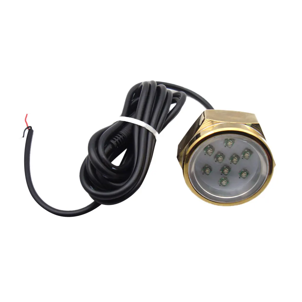 Waterproof Marine Boat Fish Yacht Underwater 27W LED Drain Plug for Rowing Fishing Kayak Canoe Boat Accessories