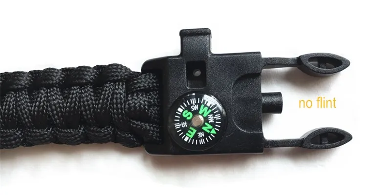 Camping tools Paracord Braided Rope 550 Camping Survival Kits Parachute Wristband Emergency Rescue Bracelet Whistle Compass (1)