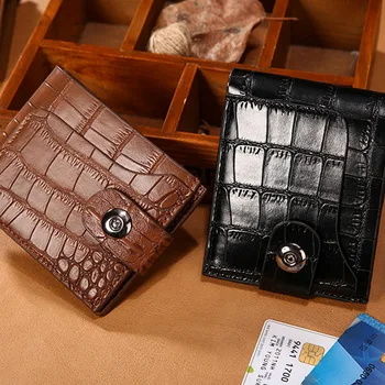 

Trend Wallet Men Wallet Short Wallet Quality Coin Purse Male Button Purse Quality