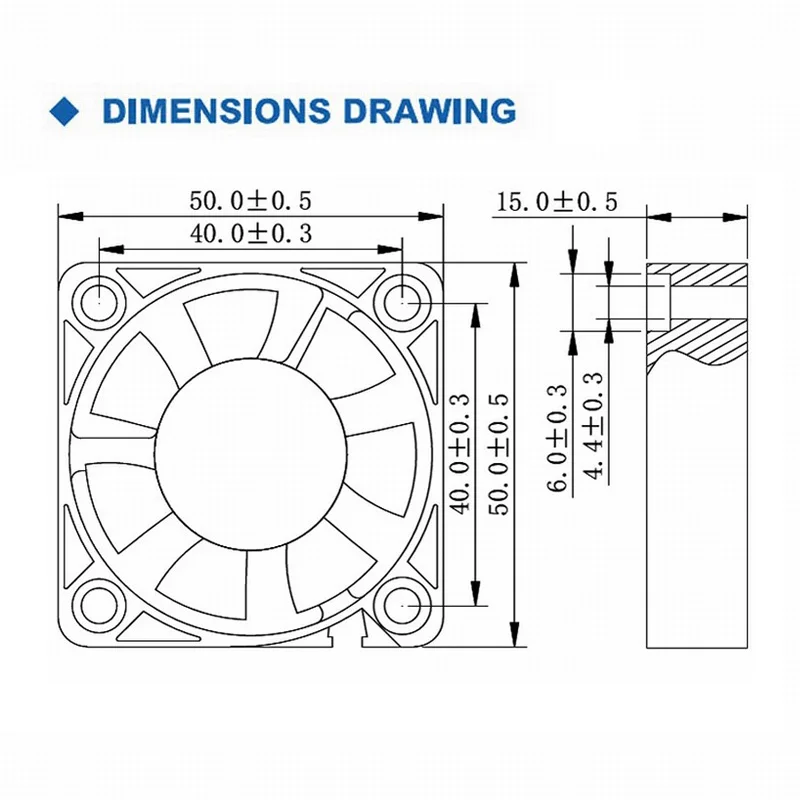 10 шт. Gdstime черный постоянного тока 12V 2Pin 50 мм 5 см 50x50x15 мм 5015 ПК Процессор Радиатор VGA охлаждающий вентилятор Cooler