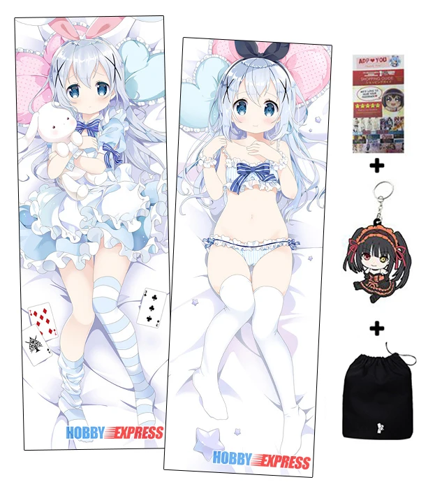 Pillow Case Anime Is the order a rabbit Kafuu Chino Dakimakura Hugging Body