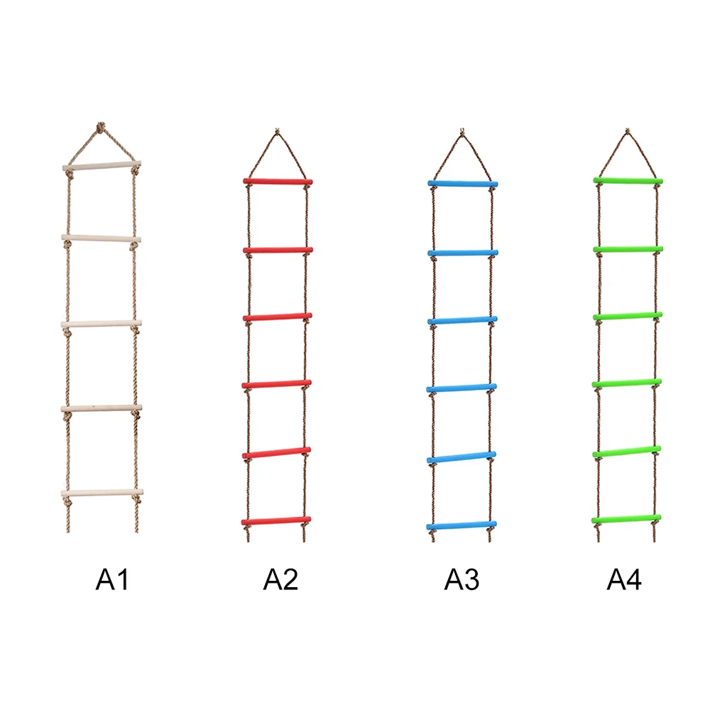5 деревянных полосок веревочная лестница детская игрушка для скалолазания детская спортивная сумка со шнуром качели безопасные фитнес игрушки оборудование Крытый Открытый Сад