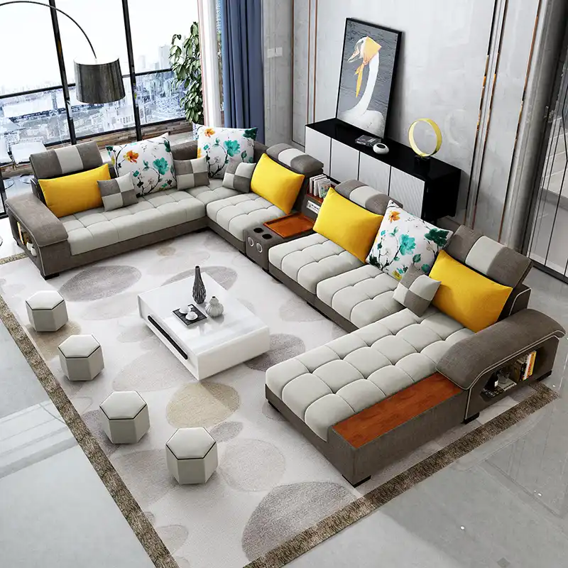 Easyliving 2019 Fabric Cloth Sofa Sections Home Living Room Furniture Simple Modern Style Living Room Sofas Aliexpress