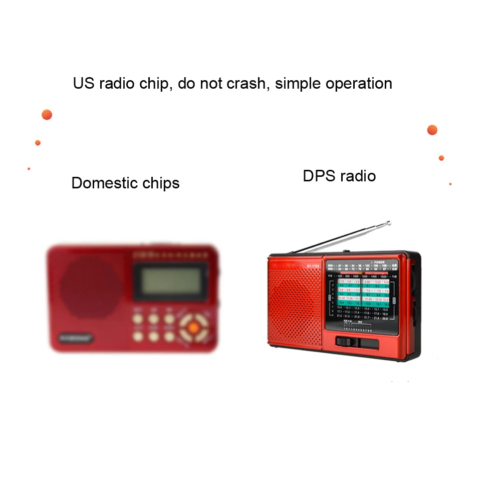 JINSERTA полный диапазон радио FM стерео/AM/SW DSP мировой диапазон приемник с перезаряжаемой батареей разъем для наушников