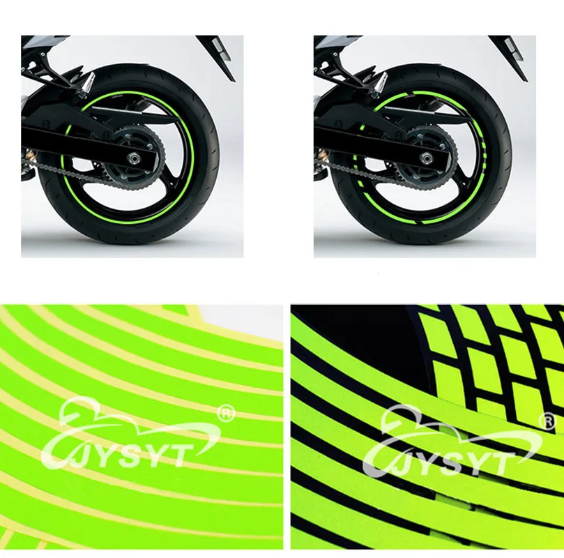 

12 14 18 Inch Reflective Car Motorcycle Rim Sticker Motorcycle Car Wheel Tire Reflective Rim Decor