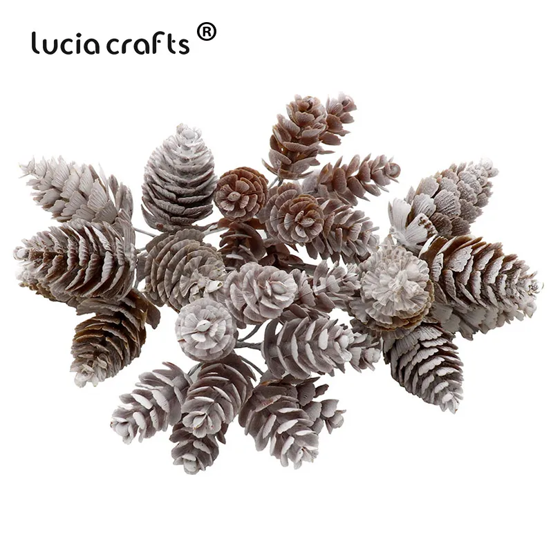 Lucia crafts 1 Набор/партия букет из СОСНОВЫХ ШИШЕК для рождественского декора венок ручной работы ГИРЛЯНДА цветочное Ремесло Искусственные растения A0801