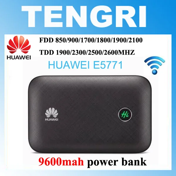 Huawei E5771 9600mAh Power Bank 4G LTE MIFI модем Wi Fi роутер Мобильная точка доступа PK E5770 E5786 E5377