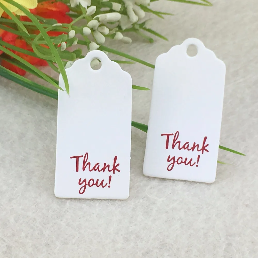 

1000pcs/lot Kraft Paper Hang Tags Wedding Party Gift Tag Paper Punch Labels DIY Craft Hang Tags 4x2cm