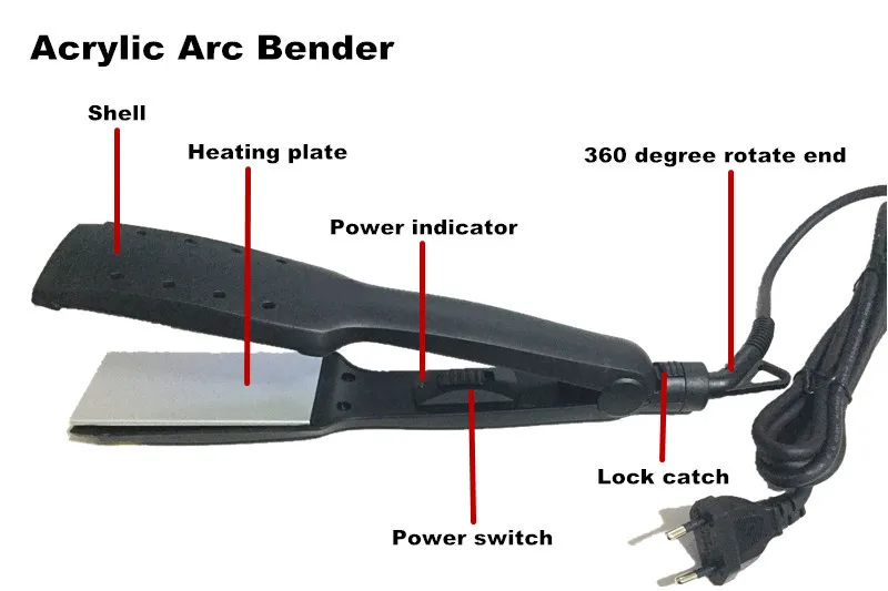 Acrylic Bender Device Channel Letter hot bending machine Arc/Angle Shape Bender Tool 1 pair + 12cm tube bender 100-240V