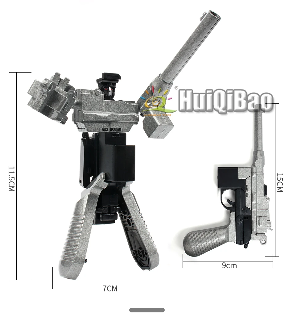 HUIQIBAO игрушечное оружие трансформация пустынный Орел оружие робот-трансформер сплав металлические фигурки игрушки для детей 8 стиль