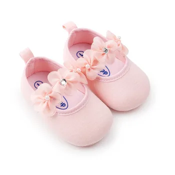 

Pink Newborn Shoes Cute Flower Baby Girls Princess Shoes First Walkers Toddler Prewalker Infant Bebe Soft Sole Baby Shoes.CX10C