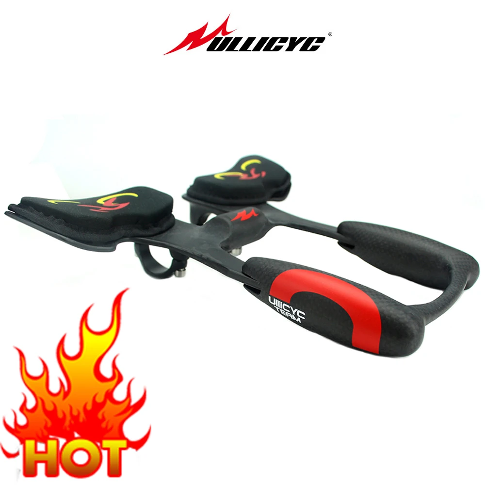 

ULICYC semicircle Superstrong Ultra light rest bar 25 * 22.5 * 6cm Carbon Fiber Bicycle Triathlon Arm Rest Handlebars Free shi